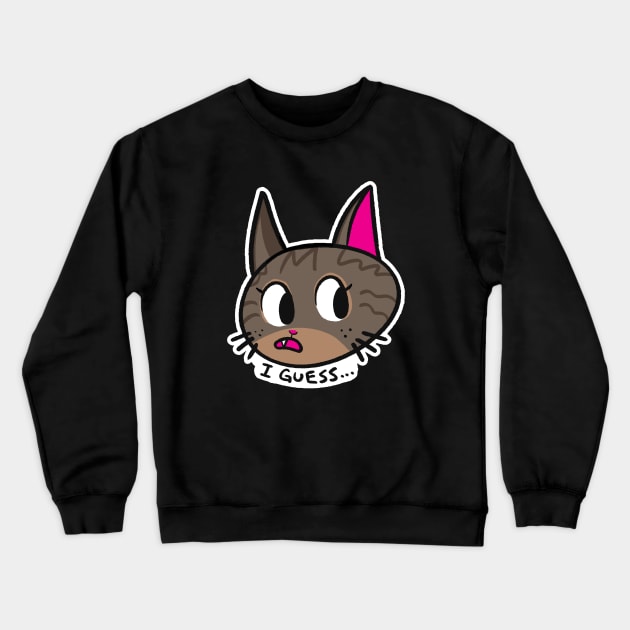 I Guess - Tabby Cat Crewneck Sweatshirt by Starline Hodge